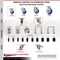 Service Caster 3 Inch 316SS Blue Poly Swivel 7/8 Inch Expanding Stem Caster Set Brake SCC SCC-SS316EX20S314-PPUB-BLUE-TLB-78-4 - alternate 1